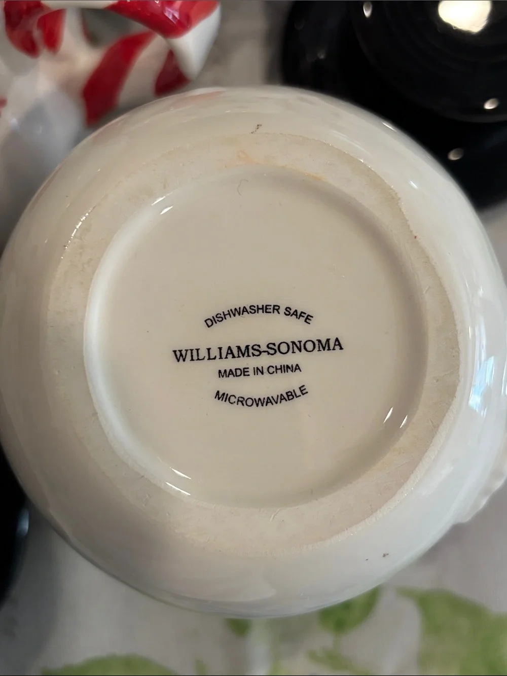 Williams Sonoma Holiday Snowman Ceramic Lidded Mugs- 12oz